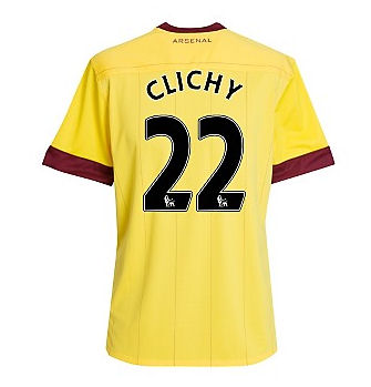 Adidas 2010-11 Arsenal Nike Away Shirt (Clichy 22)