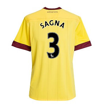 Adidas 2010-11 Arsenal Nike Away Shirt (Sagna 3)