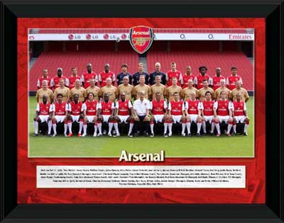 Arsenal and#8211; 2007/08 framed squad line-up presentation