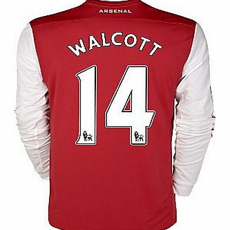 Arsenal Home Shirt Nike 2011-12 Arsenal Nike L/S Home Shirt (Walcott 14)