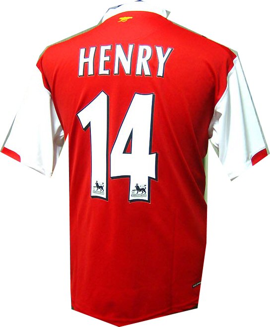 Arsenal Nike 06-07 Arsenal home (Henry 14)