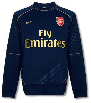 Arsenal Nike 07-08 Arsenal Lightweight Top (Navy)