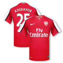 Nike 08-09 Arsenal home (Adebayor 25)