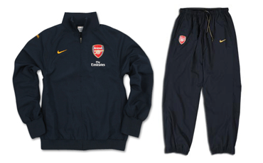 Arsenal Nike 08-09 Arsenal Woven Warmup Suit (black) - Kids