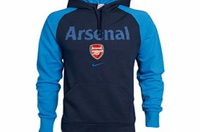 Arsenal Nike 09-10 Arsenal Cover Up Hooded Top (navy)