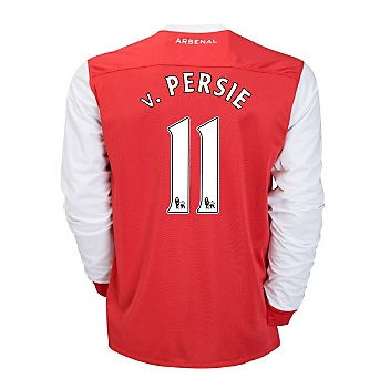 Arsenal Nike 2010-11 Arsenal Nike Long Sleeve Home Shirt (V.