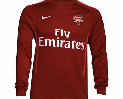 Arsenal Nike 2010-11 Arsenal Nike Training Sweat (Red)