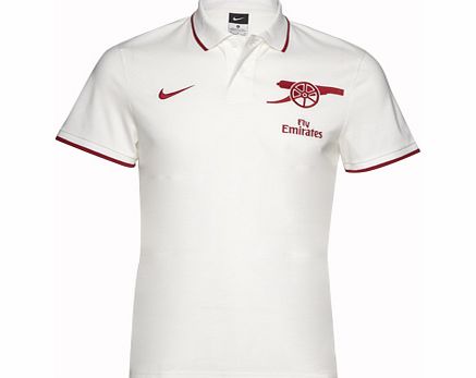 Nike 2010-11 Arsenal Nike Travel Polo Shirt (White)