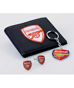 Arsenal Wallet Keyring and Cufflinks