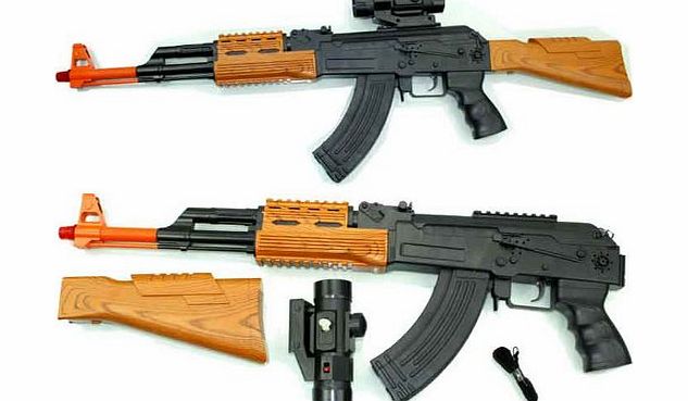 ARSUK 32`` Army Force AK-47 Assault Rifle Toy Gun with Light Sound and Vibration New
