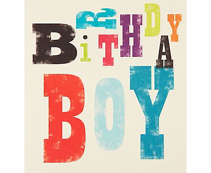 Art File Birthday Boy Birthday Card