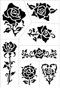 art Tattoo Stencil - Roses (AT-27)