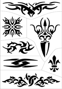 Tattoo Stencil - Tribal (AT-19)