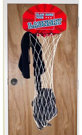 Slam Dunk Your Laundry Over the Door Basketball Net Bag Kids Storage Oragniser