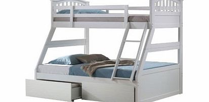 Artisan White Three Sleeper Bunk Bed