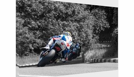 Arty Icons Guy Martin 16x12 Inch Canvas - Tyco Suzuki Isle of Man TT Framed Picture Poster
