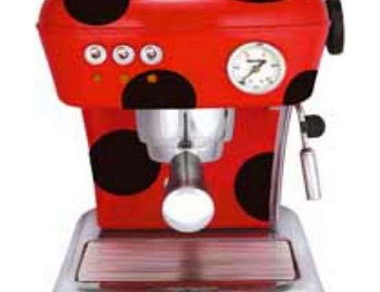 Espresso/Cappuccino Machine Red Ladybird