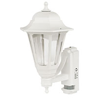 Coach White Lantern Outdoor Wall Light with
