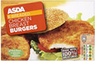 ASDA Chicken Burgers (342g) On Offer