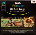 ASDA Fairtrade Tea Bags (80 per pack - 250g)
