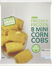 ASDA Freshly Frozen Mini Corn Cobs (8 per pack -