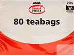 ASDA Smartprice Tea Bags (80 per pack - 250g)