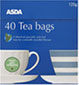 ASDA Tea Bags (40 per pack - 125g)