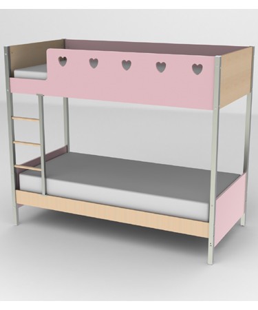 Ashcraft Furniture Arimo Hearts Bunk Bed