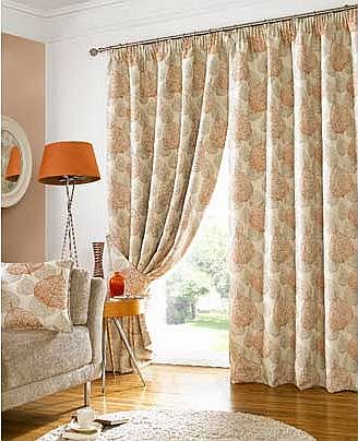 Ashley Wilde Ives Pencil Pleat Lined Curtain - 229x137cm -