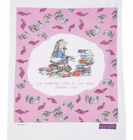 Roald Dahl Matilda Quote Tea Towel