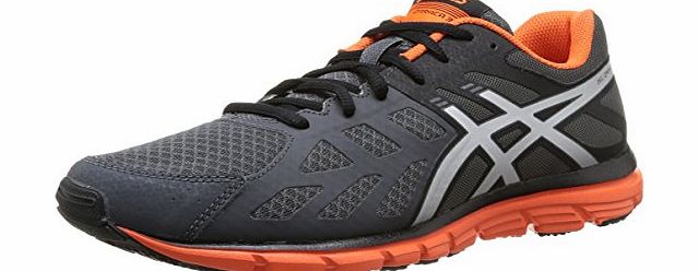 Asics  Gel-Zaraca 3, Men Training Running Shoes, Black (9893-Dark Charcoal/Silver/Orange), 10 UK (45 EU)