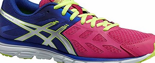 Asics  Gel-Zaraca 3, Womens Multisport Outdoor Shoes, Pink (Hot Pink/Silver/Flash Yellow 2093), 6 UK (39 1/2 EU)
