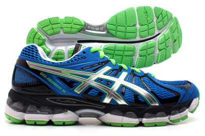Asics Gel Nimbus 15 Mens Running Shoes Blue/Silver/Green