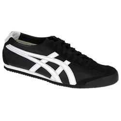 Asics Male Mexico 66 - The Snake Leather Upper Textile Lining in Black - White, White Black
