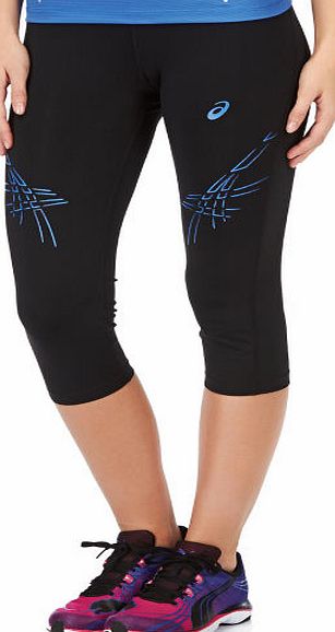 Asics Womens Asics Stripe Knee Tight Running Pants -