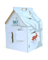 Illustrated Cardboard Wendy House - looks great
