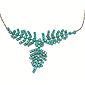 ASOS 3 Stone Leaf Necklace