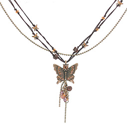 ASOS Butterfly Cluster Necklace