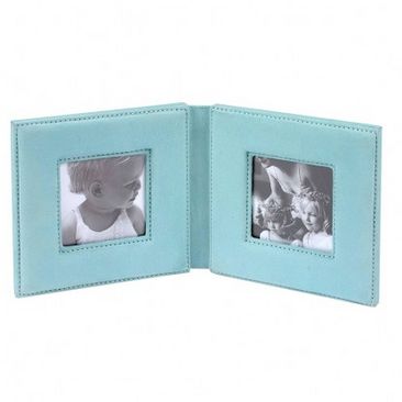 Suede Double Photo Frame