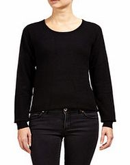 Black cashmere blend jumper