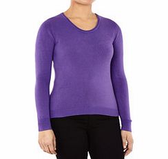 Purple cashmere blend jumper