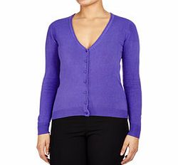 Assuili Purple cashmere blend V-neck cardigan