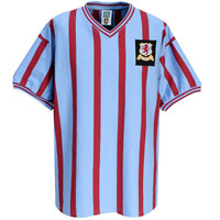 Aston Villa 1957 FA Cup Final Shirt - Claret/Sky.