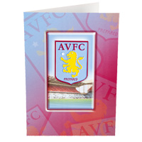 Aston Villa 3 D Crest Card.
