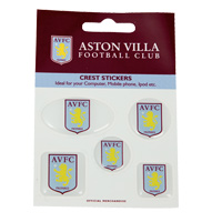 aston Villa Acrylic Crest Stickers.