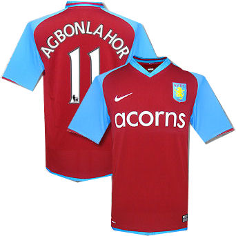 Nike 08-09 Aston Villa home (Agbonlahor 11)