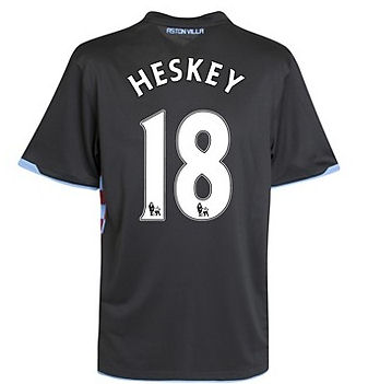 Aston Villa Nike 2010-11 Aston Villa Nike Away Shirt (Heskey 18)