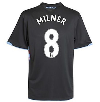 Aston Villa Nike 2010-11 Aston Villa Nike Away Shirt (Milner 8)