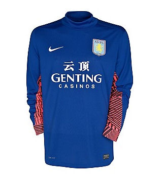 Nike 2011-12 Aston Villa Home Nike Goalkeeper Shirt