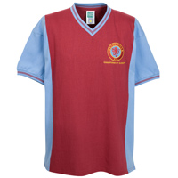Aston Villa Super Cup Final Shirt - Claret/ Sky.